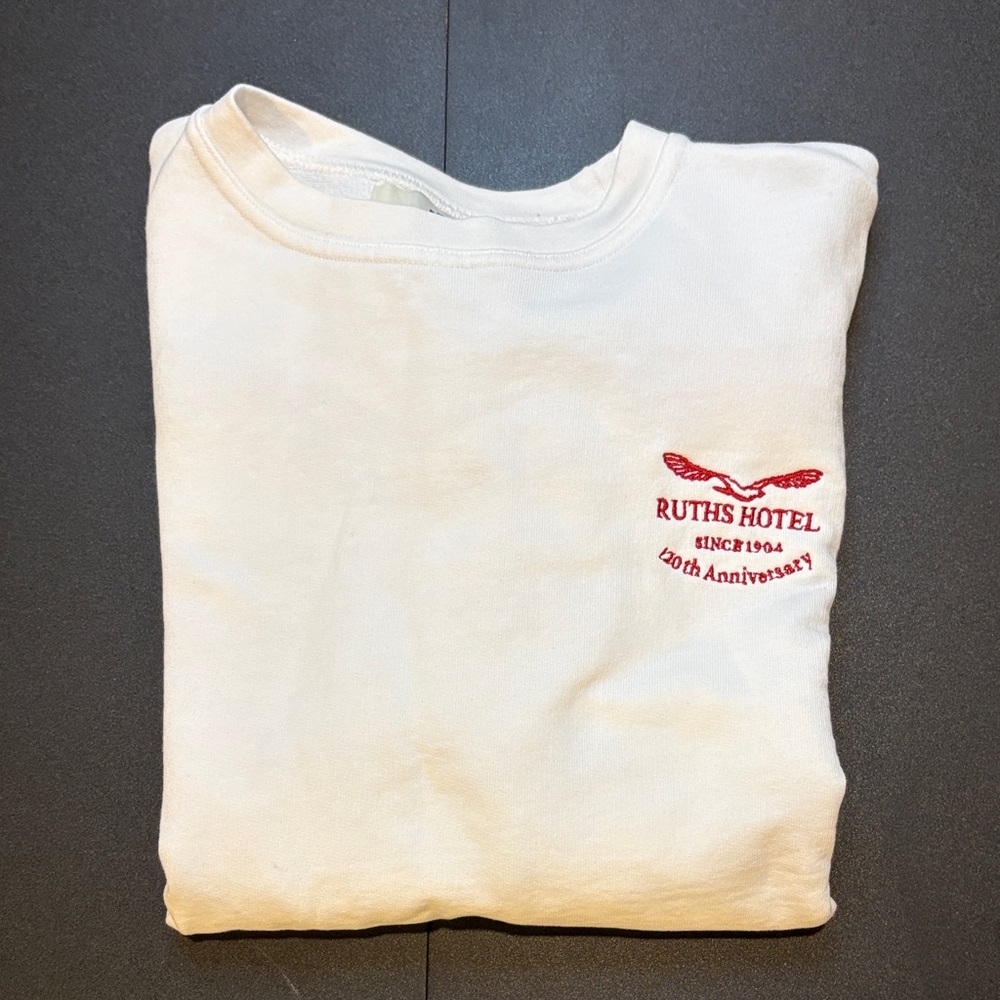 Skagen Ruths Hotel White Crewneck Sweatshirt NWOT